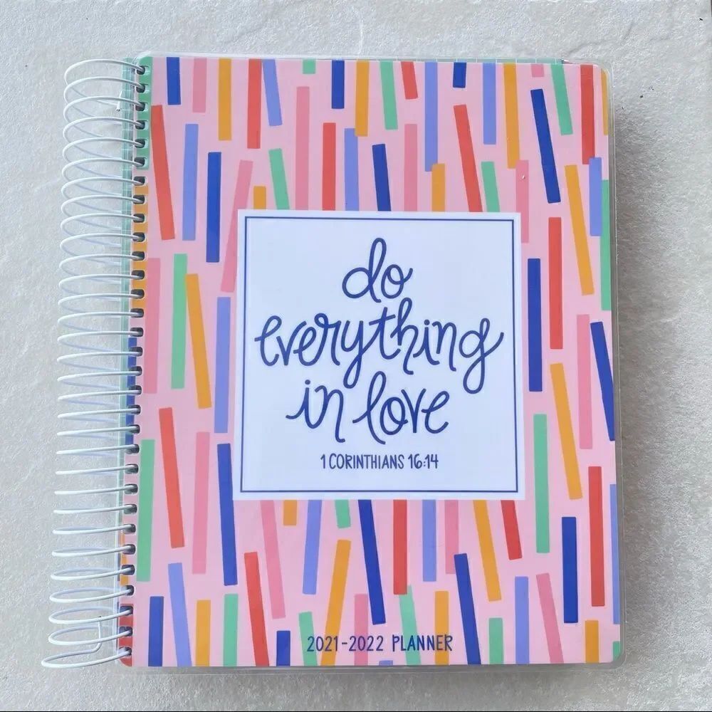 NWT Christian 2021-2022 Beautiful Religious Planner Do everything in Love